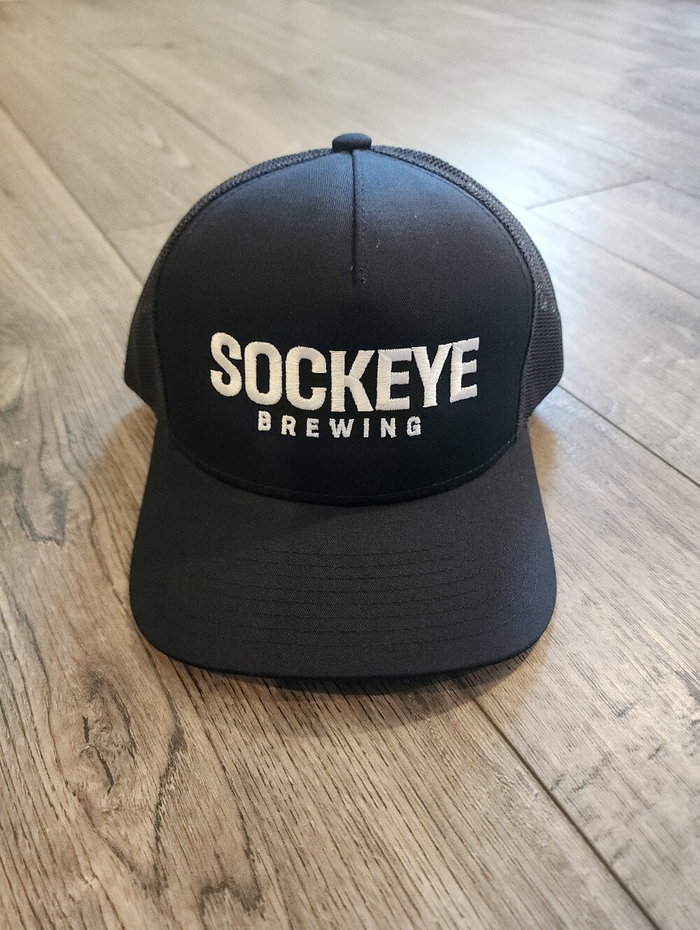 Sockeye Brewing Club 2024 Hat Snapback Black Pacific Headwear 105C ProModel Mesh
